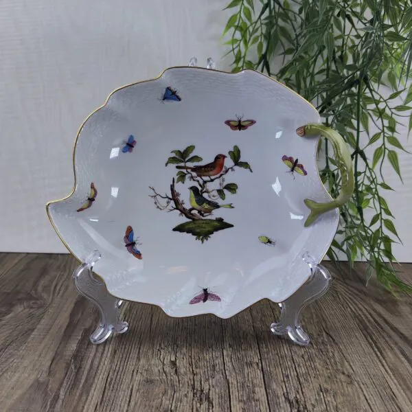 Herend Rothschild Bird 7752 Bonbonniere Bladvorm Type 2 1 Herend Rothschild Bird 7752 Bonbonniere Bladvorm Type 2 1
