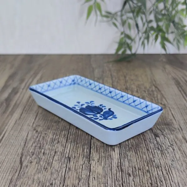 Royal Copenhagen Aluminia Tranquebar 2193 Rechthoekig Schaaltje Olijf Zuur 2