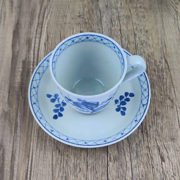 Royal Copenhagen Aluminia Tranquebar 2795 Koffiekop en Schotel 2