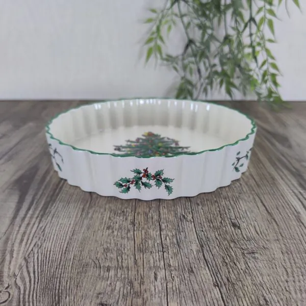 Spode Christmas Tree Taartvorm Quiche Ovenschaal 2