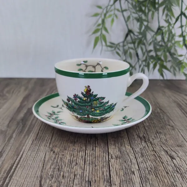 Spode Christmas Tree Theekop en Schotel 1 Spode Christmas Tree Theekop en Schotel 1