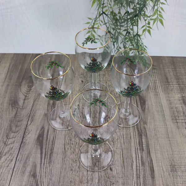 Spode Christmas Tree Wijnglazen set van 4 1