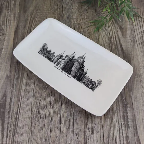 Villeroy & Boch Amsterdam Cakeschaal Nieuwmarkt met Waag 3
