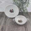 Wedgwood Moss Rose Soepkom met schotel 3 Wedgwood Moss Rose Soepkom met schotel 3