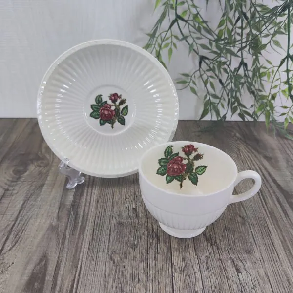 Wedgwood Moss Rose Theekop & schotel 9cm 3 Wedgwood Moss Rose Theekop & schotel 9cm 3
