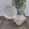 Wedgwood Queens Plain Soepkom met Schotel 3 Wedgwood Queens Plain Soepkom met Schotel 3