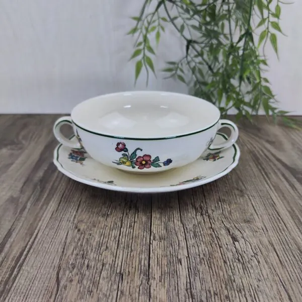 Villeroy & Boch Alt Strassburg Soepkom met Schotel Tulp 1 Villeroy & Boch Alt Strassburg Soepkom met Schotel Tulp 1