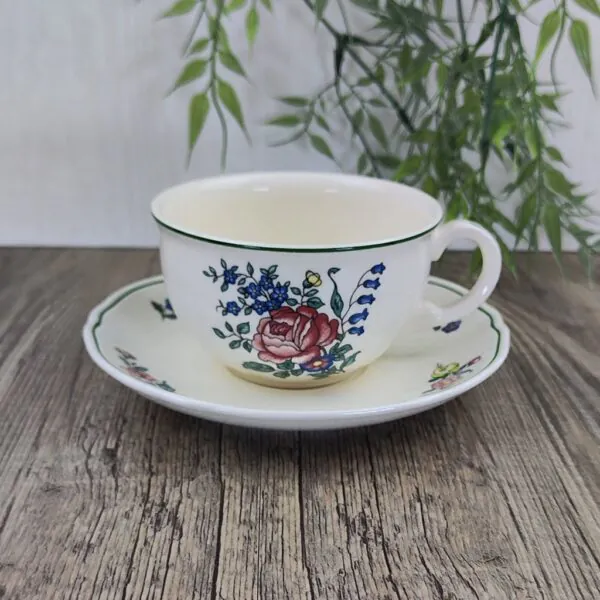 Villeroy & Boch Alt Strassburg Theekop en Schotel Roos 1 Villeroy & Boch Alt Strassburg Theekop en Schotel Roos 1