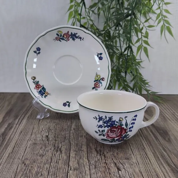 Villeroy & Boch Alt Strassburg Theekop en Schotel Roos 3 Villeroy & Boch Alt Strassburg Theekop en Schotel Roos 3