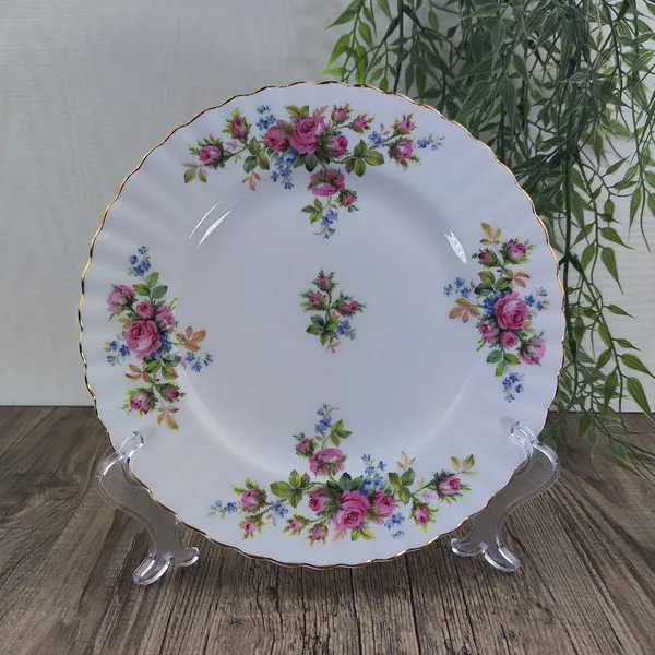 Royal Albert Moss Rose Ontbijtbord 21cm 1 Royal Albert Moss Rose Ontbijtbord 21cm 1