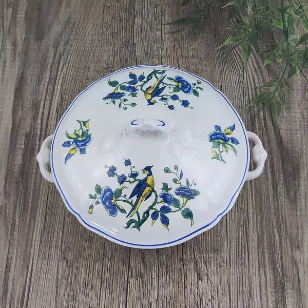 Villeroy & Boch Phoenix Blau Terrine Dekschaal met Deksel klein 2