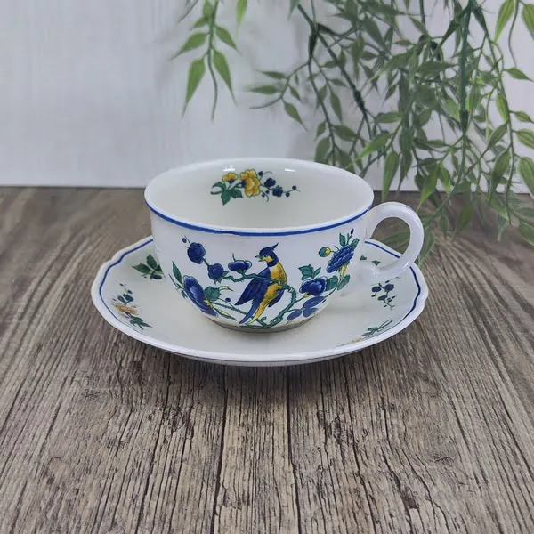 Villeroy & Boch Phoenix Blau Theekop en Schotel 1 Villeroy & Boch Phoenix Blau Theekop en Schotel 1
