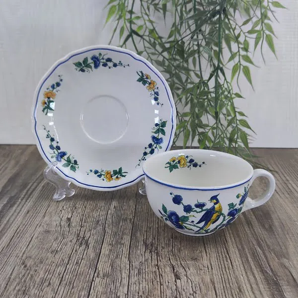 Villeroy & Boch Phoenix Blau Theekop en Schotel 3 Villeroy & Boch Phoenix Blau Theekop en Schotel 3