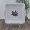 Wedgwood Moss Rose Vierkante Koek Schaal 1 Wedgwood Moss Rose Vierkante Koek Schaal 1