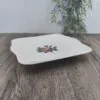 Wedgwood Moss Rose Vierkante Koek Schaal 2 Wedgwood Moss Rose Vierkante Koek Schaal 2