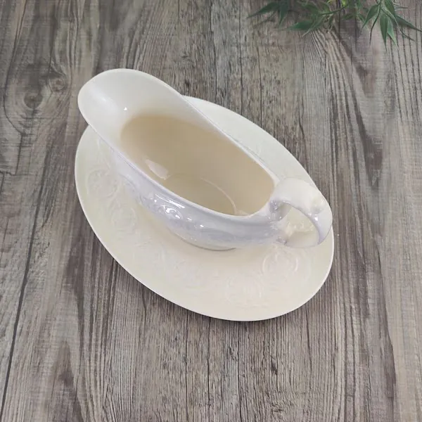 Wedgwood Patrician Sauciere Juskom losse Schotel 3 Wedgwood Patrician Sauciere Juskom losse Schotel 3