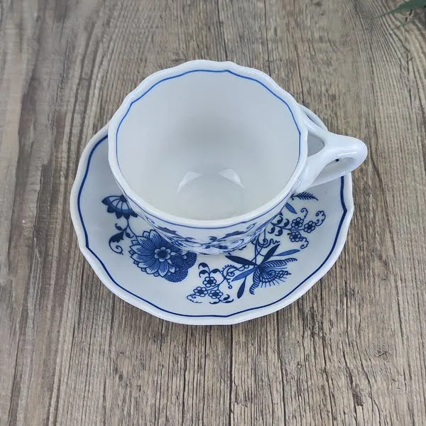 Blue Danube Zwiebelmuster Theekop en Schotel Ø 8,7cm 2