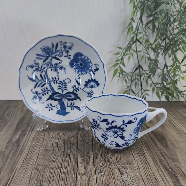Blue Danube Zwiebelmuster Theekop en Schotel Ø 9,5cm 3