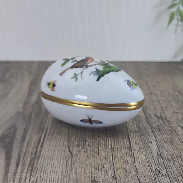 Herend Rothschild Bird Bonbonniere Eivorm 6052RO 3 Herend Rothschild Bird Bonbonniere Eivorm 6052RO 3