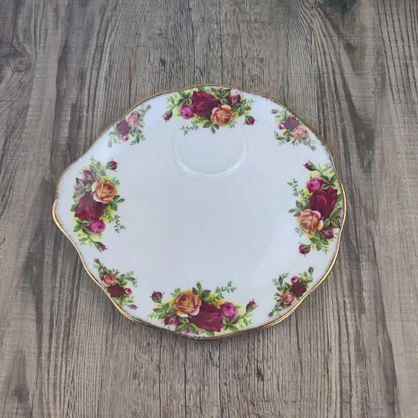 Royal Albert Old Country Roses Déjeuner Snack Schotel rond (Herenkop) 3 Royal Albert Old Country Roses Déjeuner Snack Schotel rond (Herenkop) 3