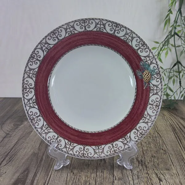 Wedgwood Sarah’s Garden Gebaksbordje Dennenappel Rood 1 Wedgwood Sarah’s Garden Gebaksbordje Dennenappel Rood 1