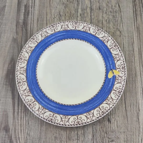 Wedgwood Sarah’s Garden Gebaksbordje Vlinder Blauw 3