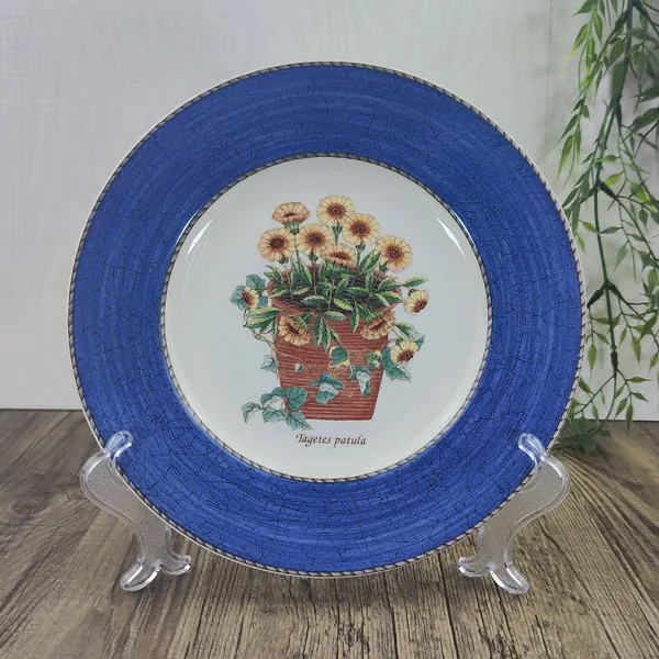 Wedgwood Sarah’s Garden Ontbijtbord Tagetes Patula 1 Wedgwood Sarah’s Garden Ontbijtbord Tagetes Patula 1