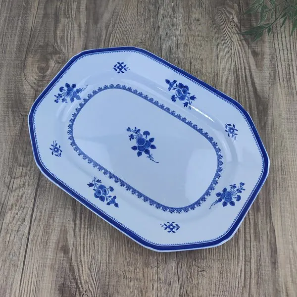 Copeland Spode Gloucester Blue Serveerschaal 31cm 3 Copeland Spode Gloucester Blue Serveerschaal 31cm 3