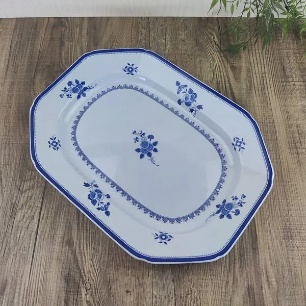 Copeland Spode Gloucester Blue Serveerschaal 36cm 3 Copeland Spode Gloucester Blue Serveerschaal 36cm 3