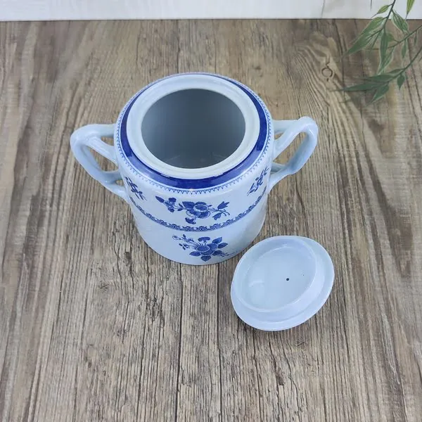 Copeland Spode Gloucester Blue Suikerpot met Deksel 3 Copeland Spode Gloucester Blue Suikerpot met Deksel 3