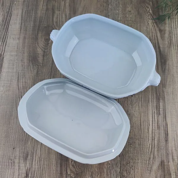 Copeland Spode Gloucester Blue Terrine Dekschaal met Deksel 3 Copeland Spode Gloucester Blue Terrine Dekschaal met Deksel 3