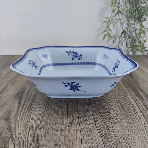 Copeland Spode Gloucester Blue Vierkante Salade Schaal 2