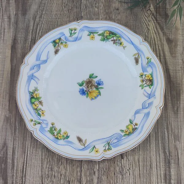 Haviland Limoges Ruban Ontbijtbord 3 Haviland Limoges Ruban Ontbijtbord 3