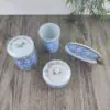 Limoges Asbak, Voorraadpot, Dekseldoosje & Mok 2 Limoges Asbak, Voorraadpot, Dekseldoosje & Mok 2