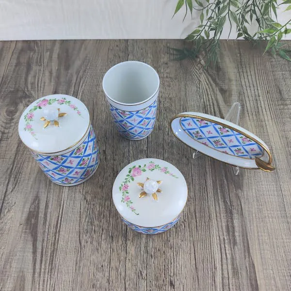 Limoges Asbak, Voorraadpot, Dekseldoosje & Mok 2