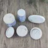 Limoges Asbak, Voorraadpot, Dekseldoosje & Mok 3 Limoges Asbak, Voorraadpot, Dekseldoosje & Mok 3