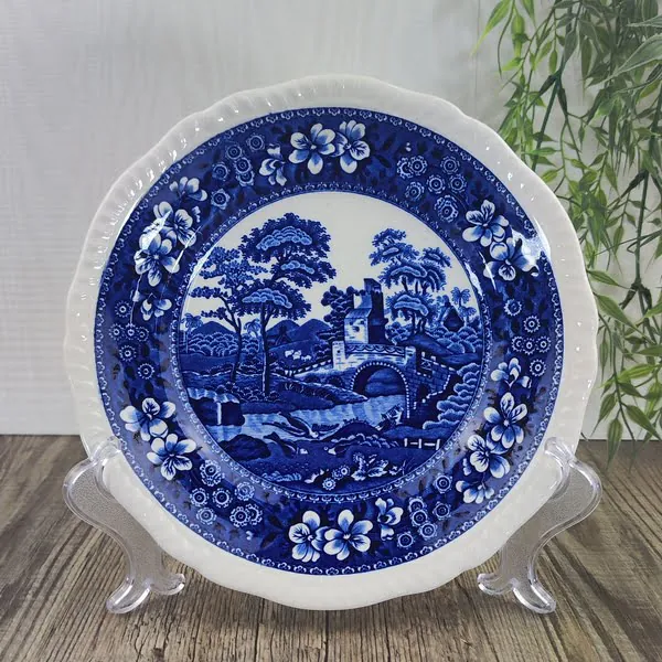 Spode Tower Blue Gebaks- Fruit- Dessertbord 1 Spode Tower Blue Gebaks- Fruit- Dessertbord 1