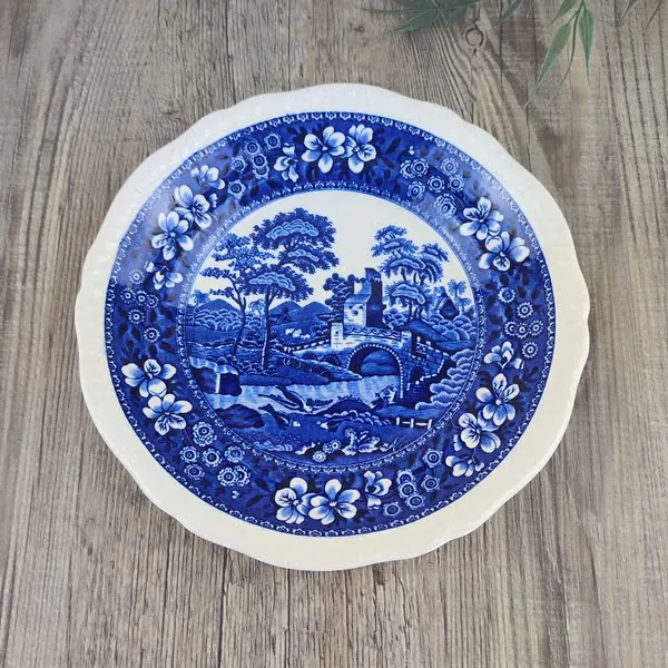 Spode Tower Blue Gebaks- Fruit- Dessertbord 3 Spode Tower Blue Gebaks- Fruit- Dessertbord 3