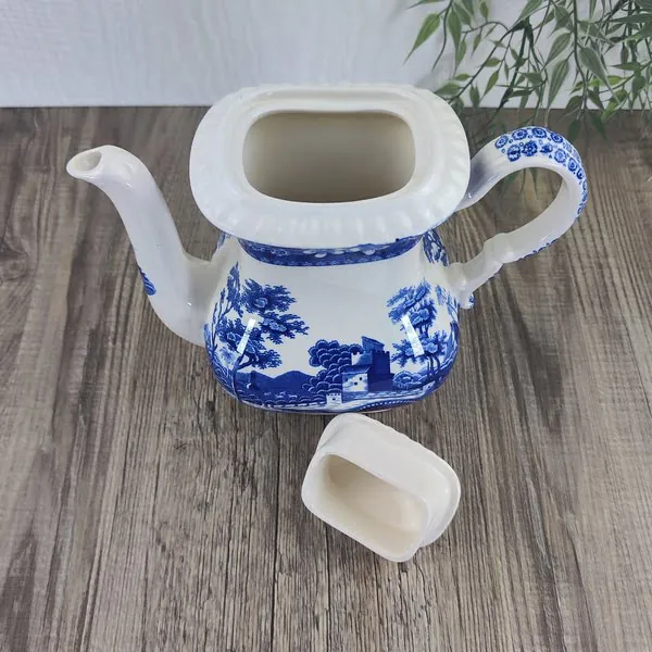Spode Tower Blue Koffiekan 3 Spode Tower Blue Koffiekan 2