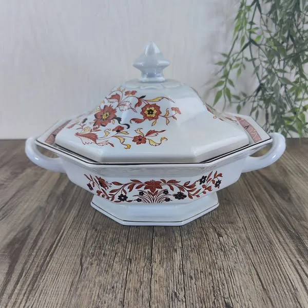 Wedgwood Kashmar Terrine Dekschaal met Deksel 1 Wedgwood Kashmar Terrine Dekschaal met Deksel 1