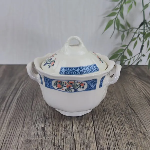 Wedgwood Kyoto Suikerpot met Deksel 1 Wedgwood Kyoto Suikerpot met Deksel 1
