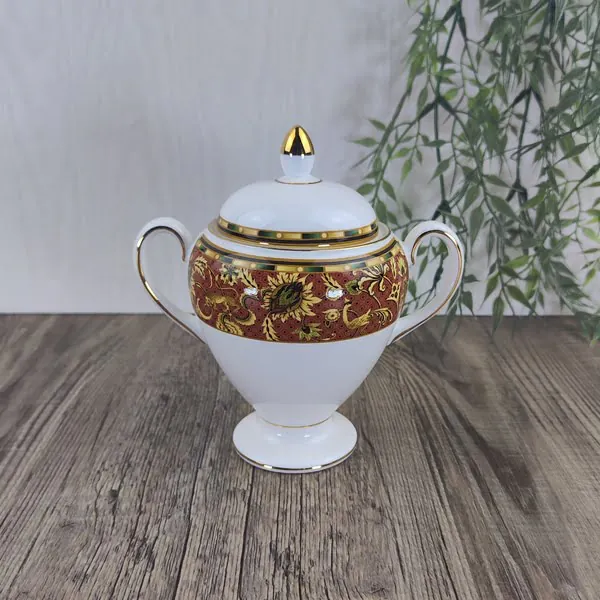 Wedgwood Persia Suikerpot met Deksel Globe 1 Wedgwood Persia Suikerpot met Deksel Globe 1