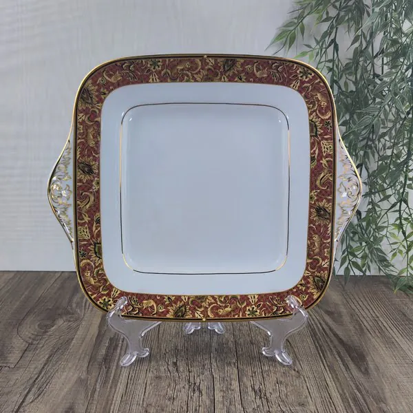 Wedgwood Persia Vierkante Koek Schaal 1 Wedgwood Persia Vierkante Koek Schaal 1